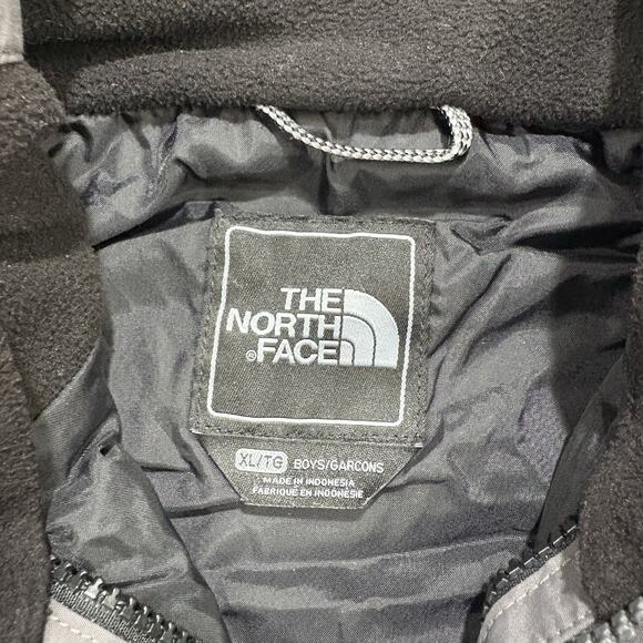 The North Face Hyvent Jacket Boys XL Gray Black Hiking Hooded Outdoor Rain Youth - Picture 4 of 8